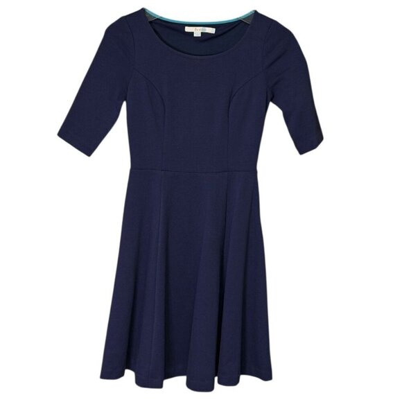 Boden Dresses & Skirts - Boden Navy Fit & Flare Dress Petite 2P Lined Stretch